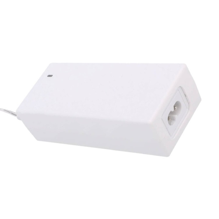 POS настолно захранване, POSC12500D-WH, 12V/5A/60W, гняздо AC IEC C8, DC щепсел 2.1x5.5mm