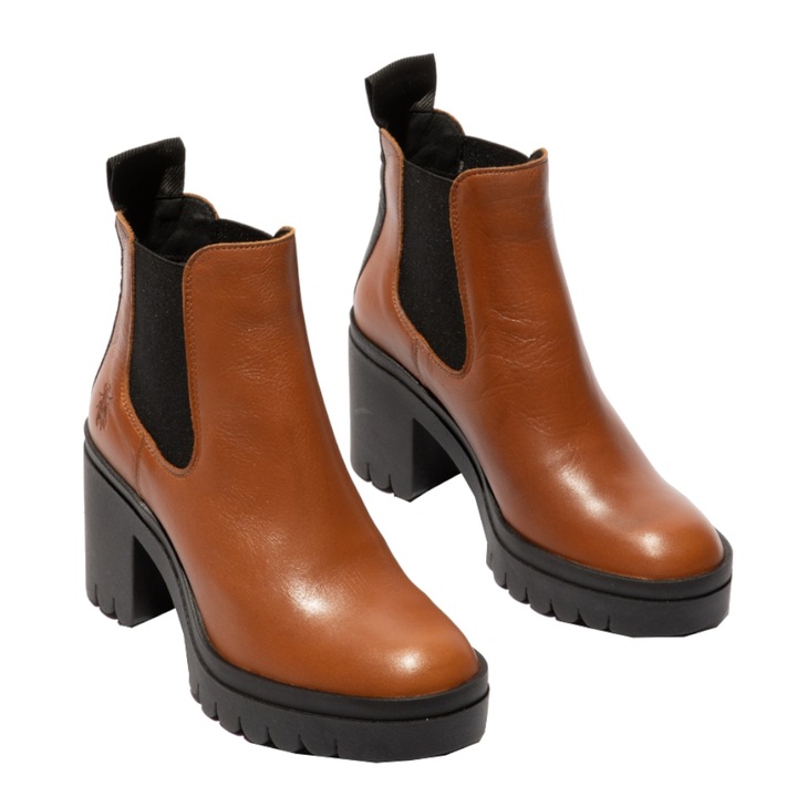 Cizme dama, Fly London, piele naturala, maro,, 38 EU