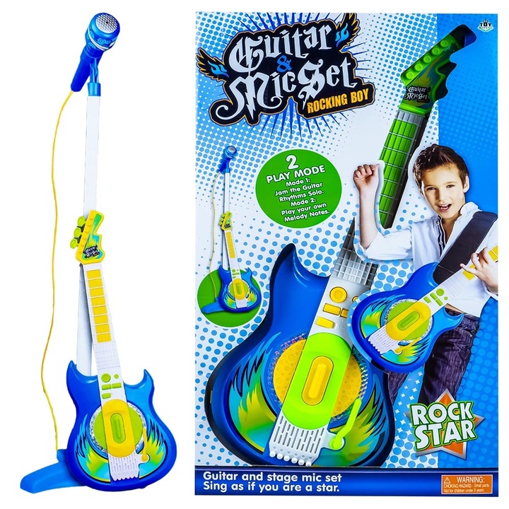 Játékgitár mikrofonnal