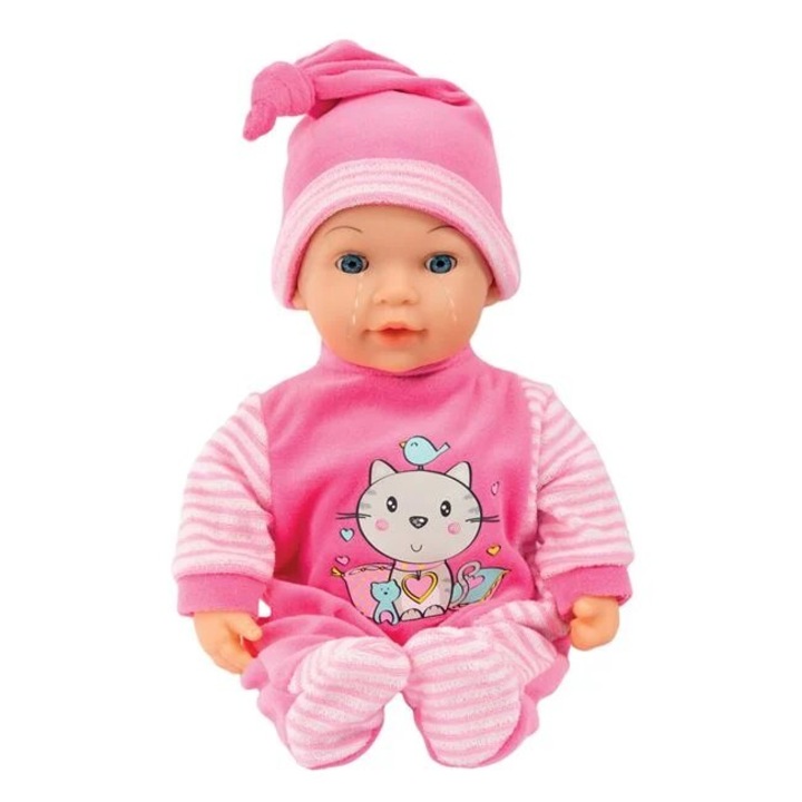 Baba Kiegészítőkkel Könnyekkel síró baba Rade 38cm