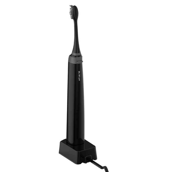 Ел. четка за зъби Dr Mayer GTS2080BK, 5 програми, 2 накрайника, Черна