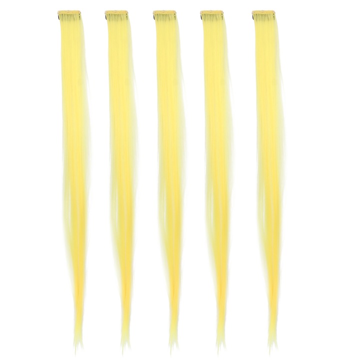 Hajcsat szett, Jormftte, 5 darabos szett, 55cm, sárga