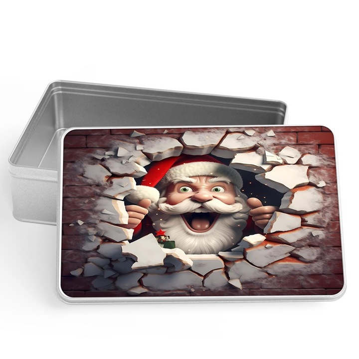 Mos Craciun 1 cutie metalica