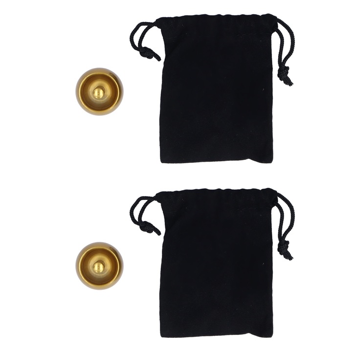 Жироскоп 2 броя от неръждаема стомана, автоматична форма на гъба, изтънчен метален връх с чанта за съхранение за подарък играчка