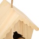 Cuib pentru pasari din lemn, Mmgoqqt, forma unica, decorare DIY, exterior, 20x15x25cm