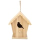 Cuib pentru pasari din lemn, Mmgoqqt, forma unica, decorare DIY, exterior, 20x15x25cm