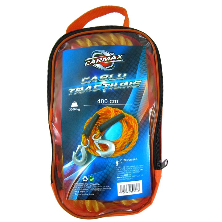 Cablu tractiune 4m 3000kg Carmax