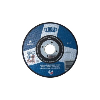 Disc abraziv pentru debitat 115x1,6 TYROLIT BASIC * 2 in 1 pentru metal si Inox Disc abraziv pentru debitat 115x1,6 TYROLIT BASIC * 2 in 1 pentru metal si Inox