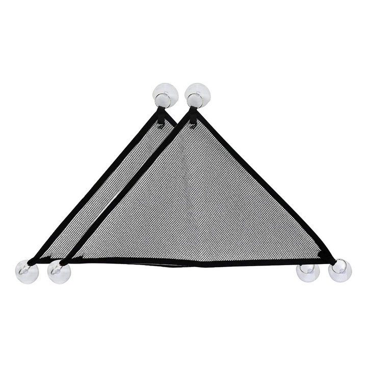 Set 2 buc. hamac reptile Enforose, triunghiular, 33x33x45cm, negru/alb