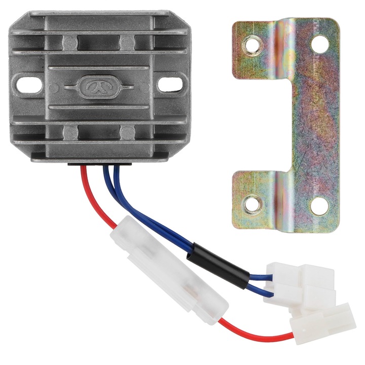 Elektromos feszültségszabályzó, Jormftte, 12V, 8A, 74x59mm