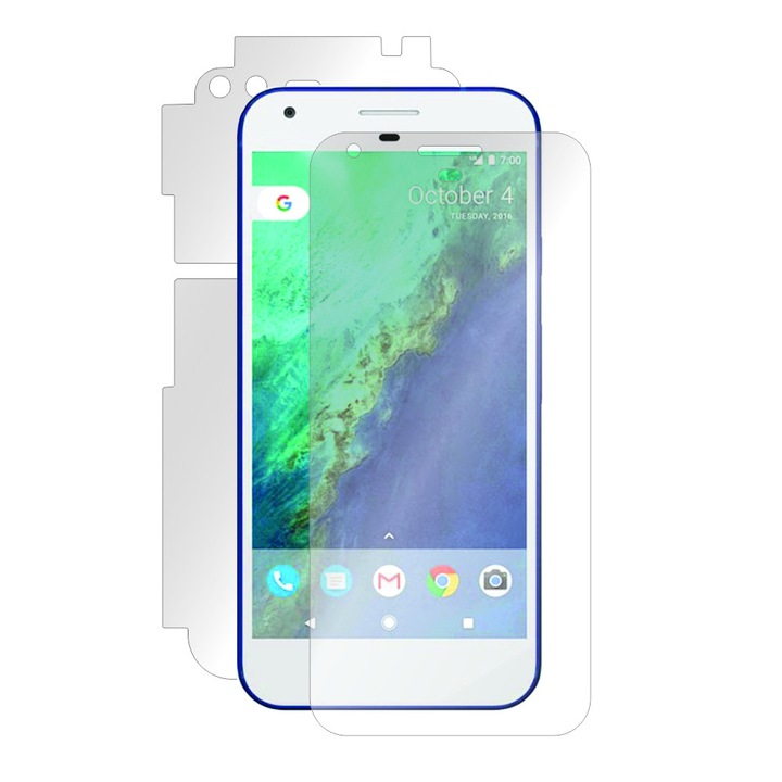 Intelligens védelem Google Pixel XL fullbody film, teljes képernyő védelem, hátlap és oldalak + Smart Spray®, Smart Squeegee® és mikroszálas