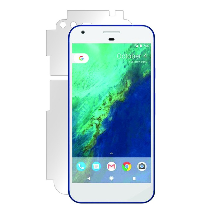 Google Pixel XL Smart Protection fólia hátul és oldalakon, teljes védelem hátul és oldalakon + Smart Spray®, Smart Squeegee® és mikroszálas