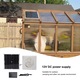 Соларен вентилатор Mmgoqqt, 12W, монокристален слънчев панел, 12V DC захранване, използване на открито