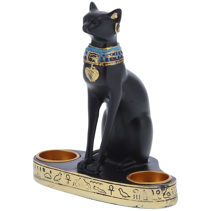 Statueta Bastet, TNEAYWHE, design functional, artizanat fin, aromaterapie, 20x10cm