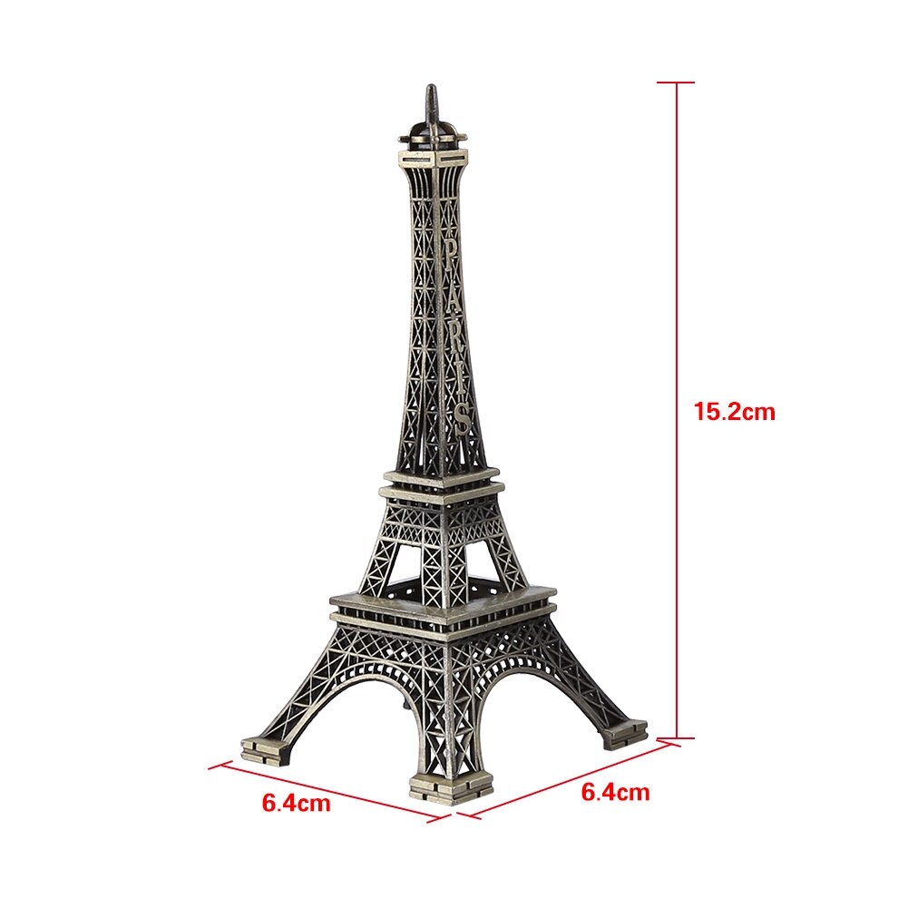 Figurina Turn Eiffel Paris, Mmgoqqt, aliaj de zinc, ton bronz, decorativ -  eMAG.ro