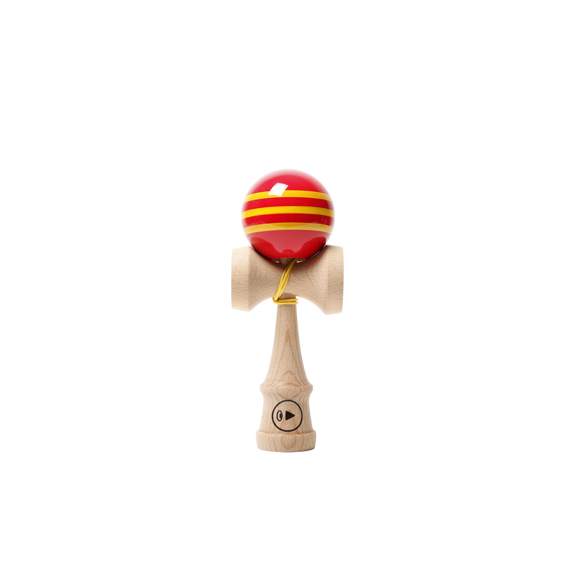 Kendama Play Pro Striped - Rosu & Galben