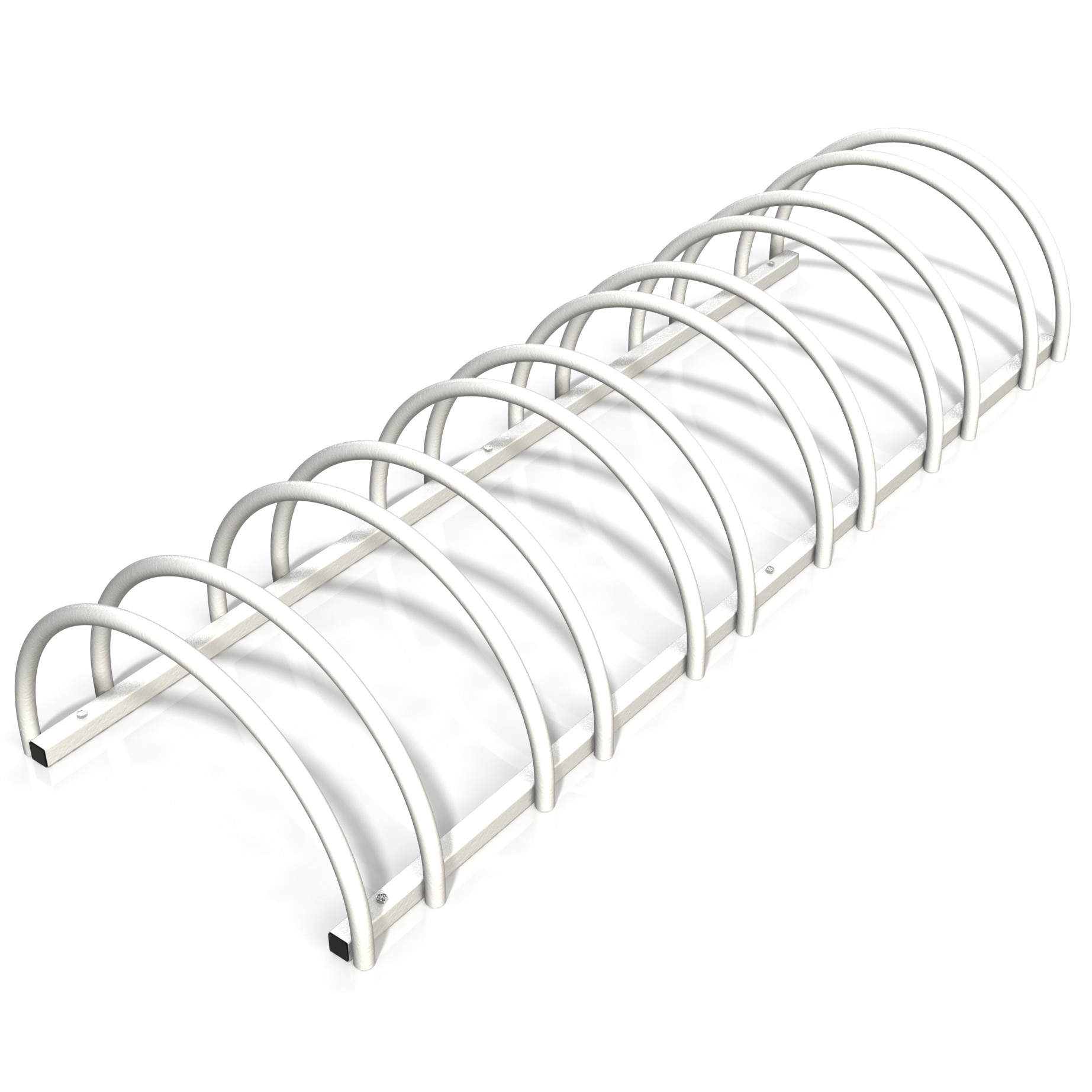 Rastel suport stradal bicicleta cu 6 sloturi -model 0022-6 Alb