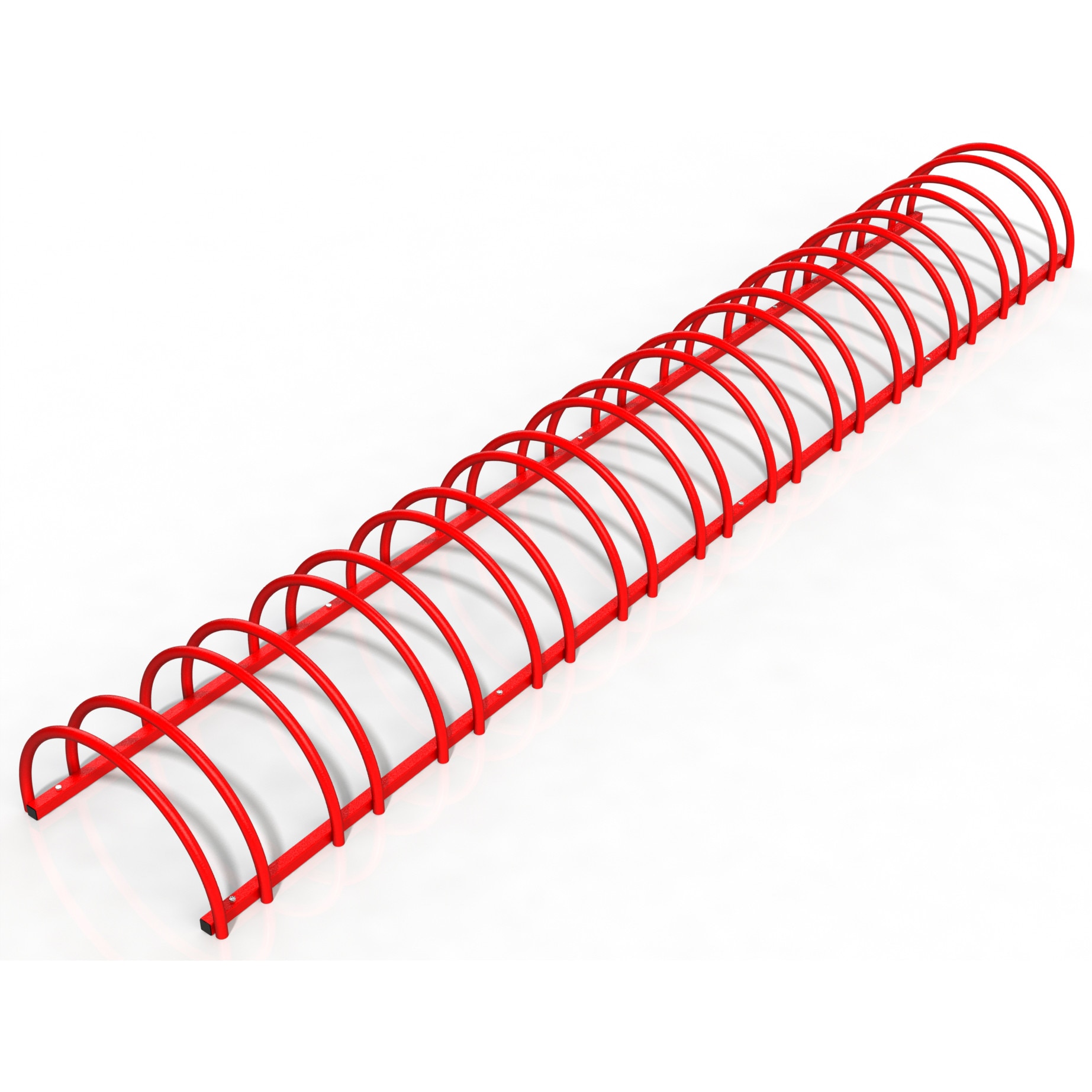 Suport stradal bicicleta cu 12 sloturi -model 0022-12 Rosu