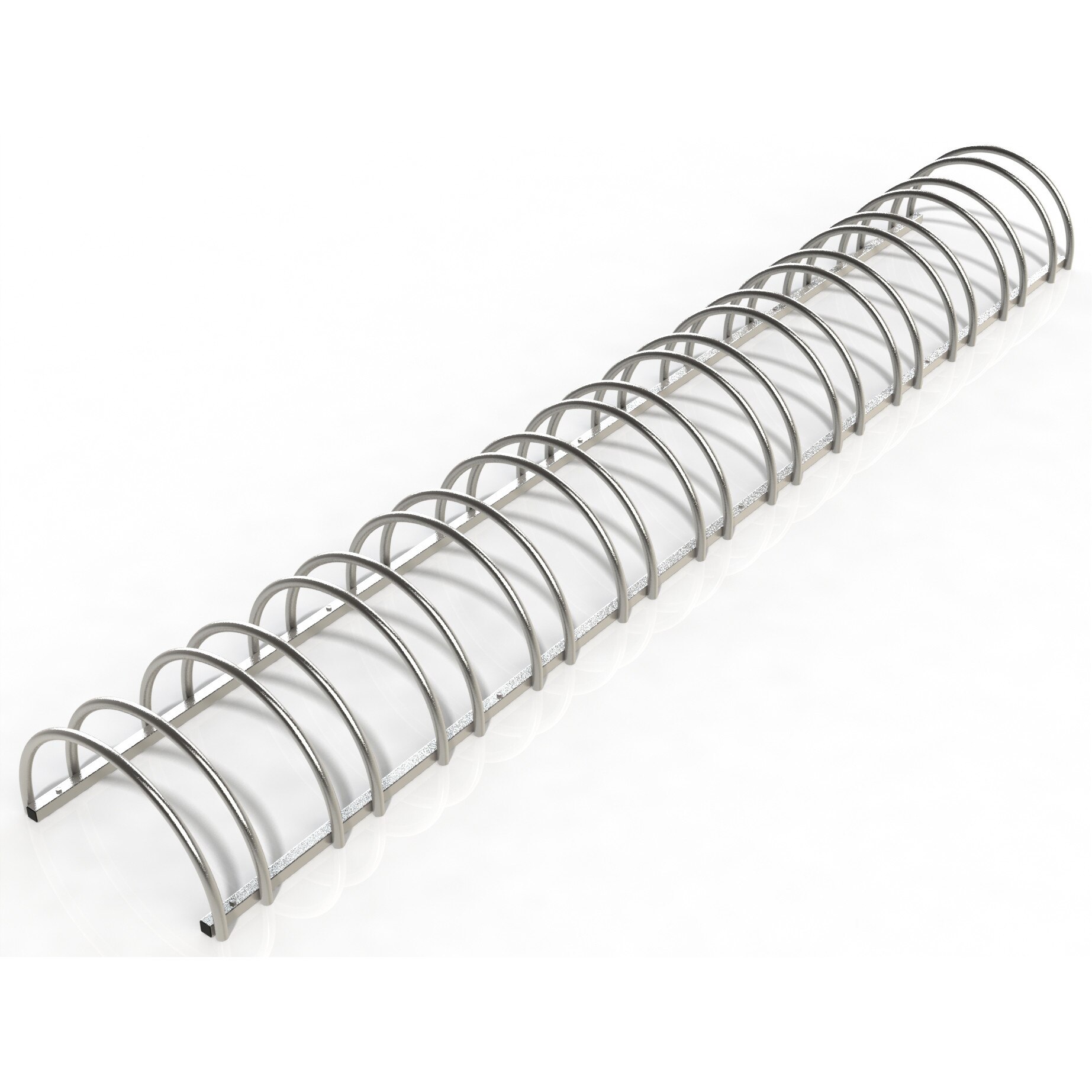 Suport stradal bicicleta cu 12 sloturi -model 0022-12 Argintiu