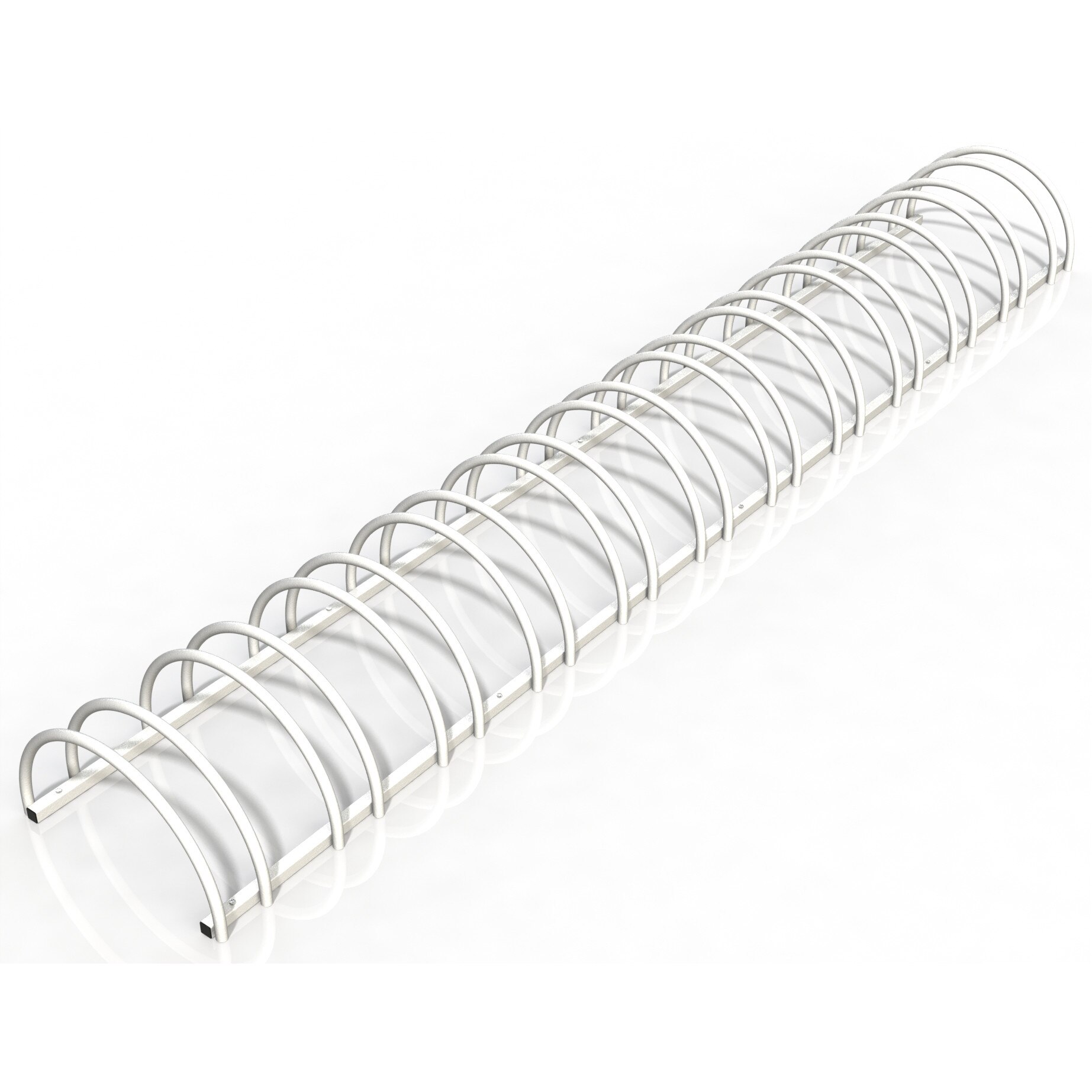 Suport stradal bicicleta cu 12 sloturi -model 0022-12 Alb