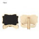Set 10 Placi de Scris cu Creta, Mmgoqqt, Stil Rustic, Dimensiuni Mici, Negru/Maro