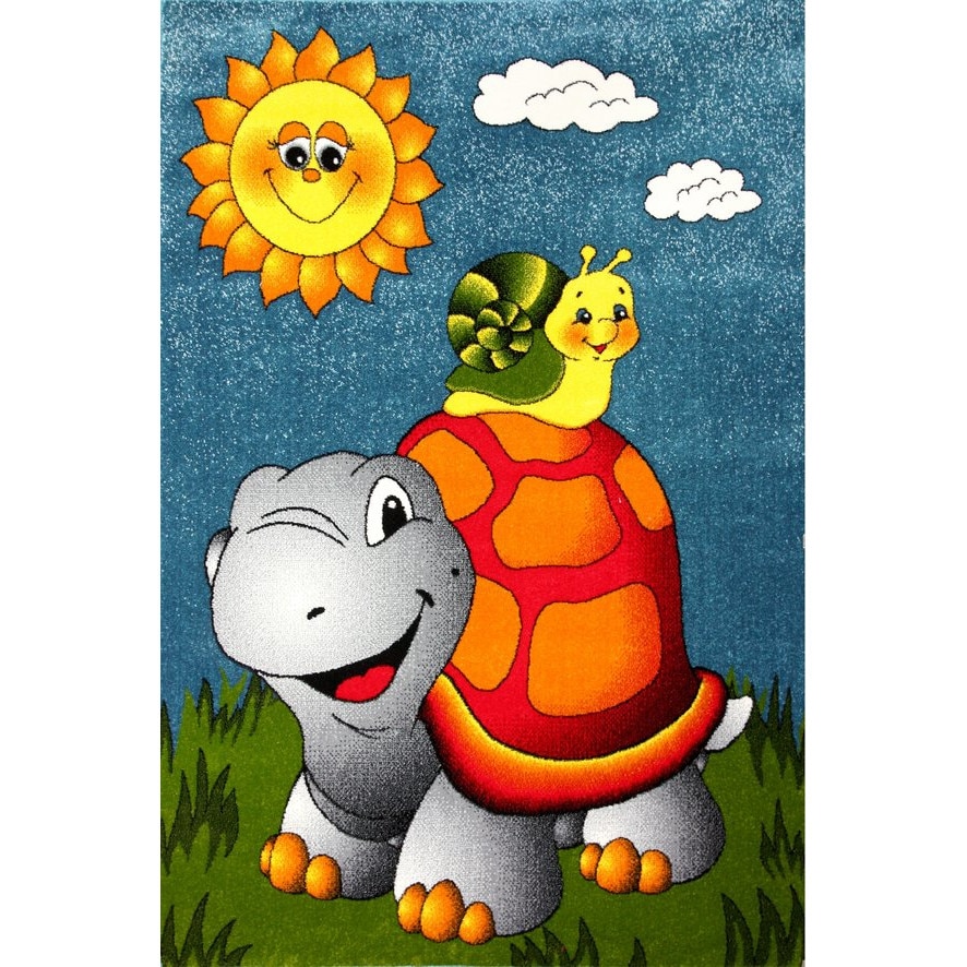 Covor Pentru Copii, Kolibri Broasca Testoasa 11111, 80x150 cm, 2300 gr/mp