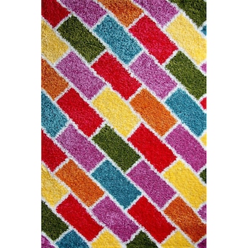 Covor Modern, Fantasy Bricks, 80x150 cm, 2550 gr/mp, 0.8x1.5 Rosu/Galben 80.00000000x150.00000000 Covor Modern, Fantasy Bricks, 80x150 cm, 2550 gr/mp, 0.8x1.5 Rosu/Galben 80.00000000x150.00000000