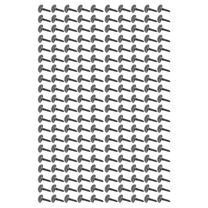 Комплект от 200 броя тапицерски шипове, железни, 8x8x15 мм, силен блясък, лесен монтаж