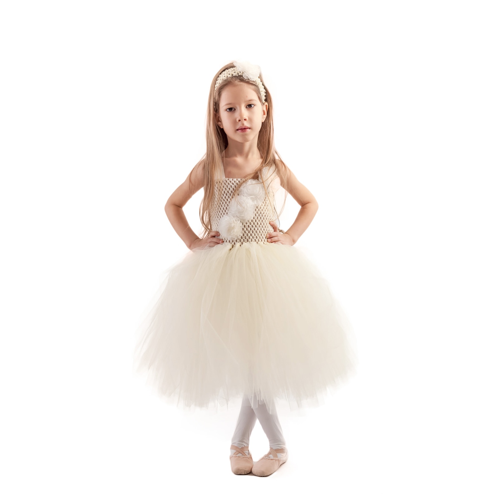 Rochita copii tutu Perla, 6-7 ani, Handmade in Romania