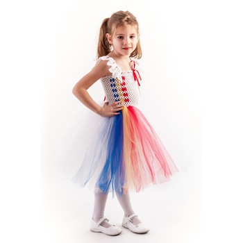 Rochita copii tutu Romancuta, 2-3 ani, Handmade in Romania Rochita copii tutu Romancuta, 2-3 ani, Handmade in Romania