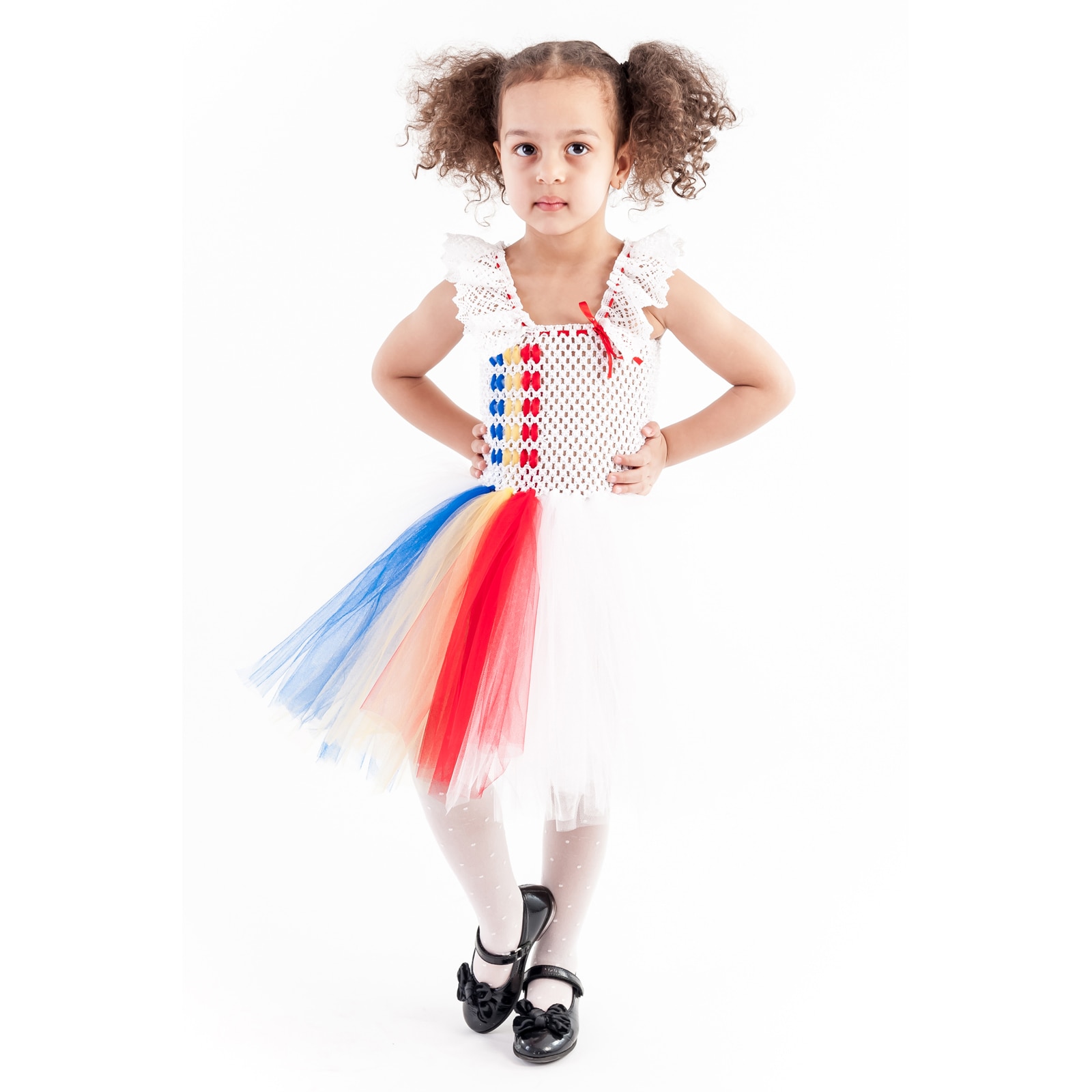 Rochita serbare Romancuta, 4-5 ani, Handmade in Romania