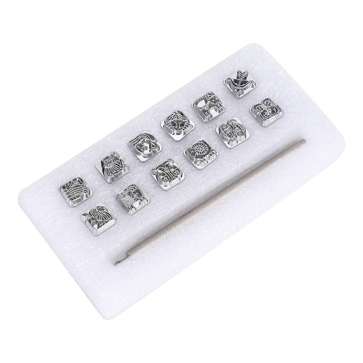 Instrumente de stantare, model de douasprezece constelatii, stantare artizanala piele