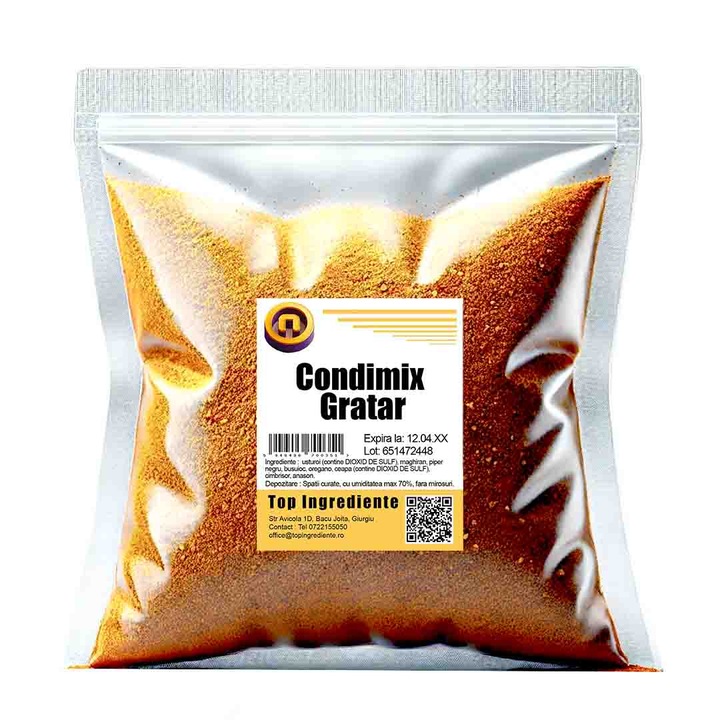 Condimix Gratar – Secretul Fripturilor Savuroase la Gratar 100g