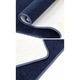 Covor, elSimone, 200 x 100 cm, Albastru, Fir Scurt Moale Tip Velur, Usor De Aspirat, Certificat Ecologic Blue Angel, Izolare Termica Cu Suport Din Pasla, Ideal Living