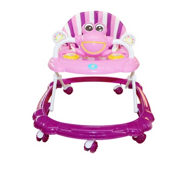Premergator Reglabil in 3 Trepte Jolly Kids™ Broscuta, Pliabil, 8 Roti, Cu Melodii, Roz Premergator Reglabil in 3 Trepte Jolly Kids™ Broscuta, Pliabil, 8 Roti, Cu Melodii, Roz