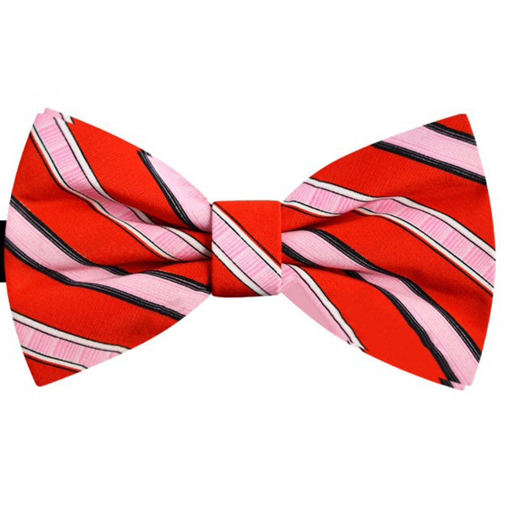 Papion butterfly rosu de anilina, imprimeu dungi discrete