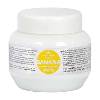 Masca de par intaritor cu banane Kallos KJMN 275ml Masca de par intaritor cu banane Kallos KJMN 275ml