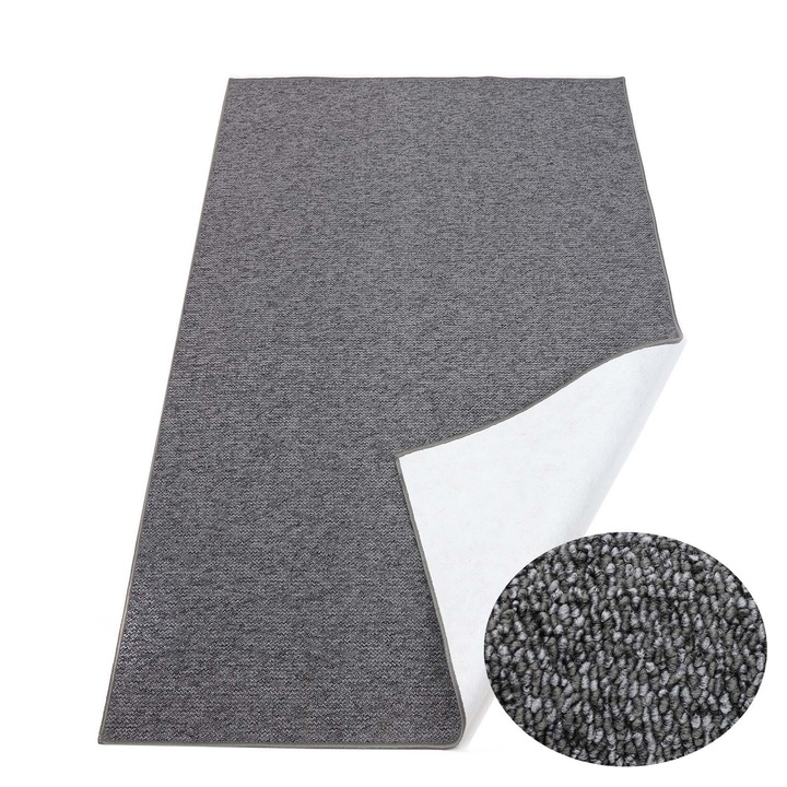 Килим, elSimone, полипропилен, 150 x 100, обикновен, правоъгълник, сив