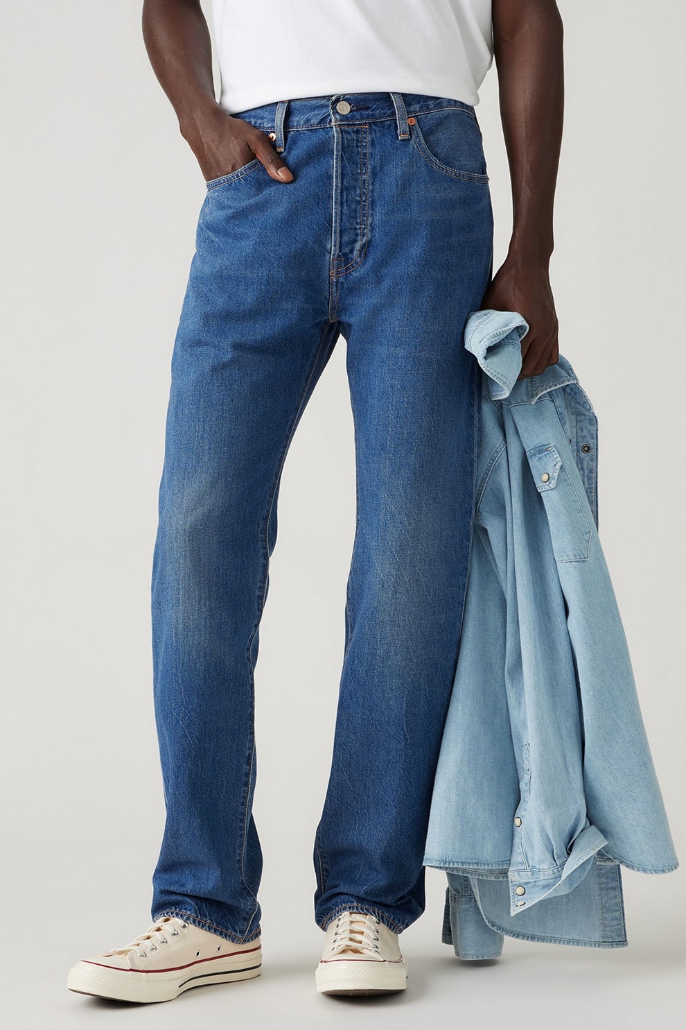 LEVI'S 501（W34 L32） Levi's, Blugi 501® Original Fit, Albastru denim, W34-L32