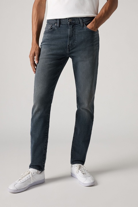 Levi's, Blugi slim fit cu croiala conica 512™, Gri antracit melange