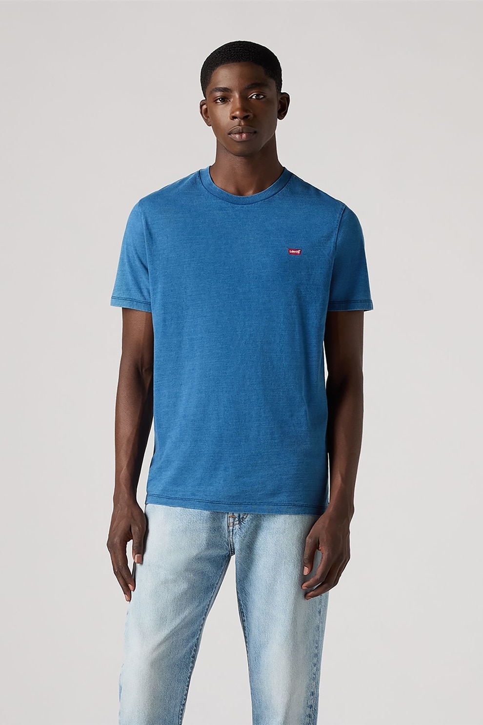 Levi's, Tricou cu decolteu rotund, Albastru deschis, 2XL