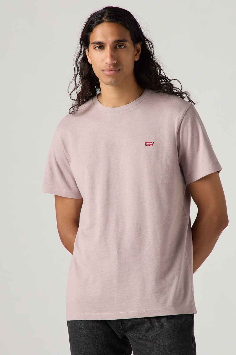 Levi's, Tricou cu decolteu rotund, Liliac prafuit, S