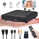 DVD Player Portabil, Tressino, 4K Ultra HD 1080P, Sunet surround Dolby 5.1, DVD/CD/DISC, Include Cabluri HDMI/AV, Telecomanda fara fir, Intrare USB, Disipare rapida a caldurii, Sistem PAL/NTSC Incorporat, Operare simpla, 19.1 x 17.1 x 4.3 CM, Negru