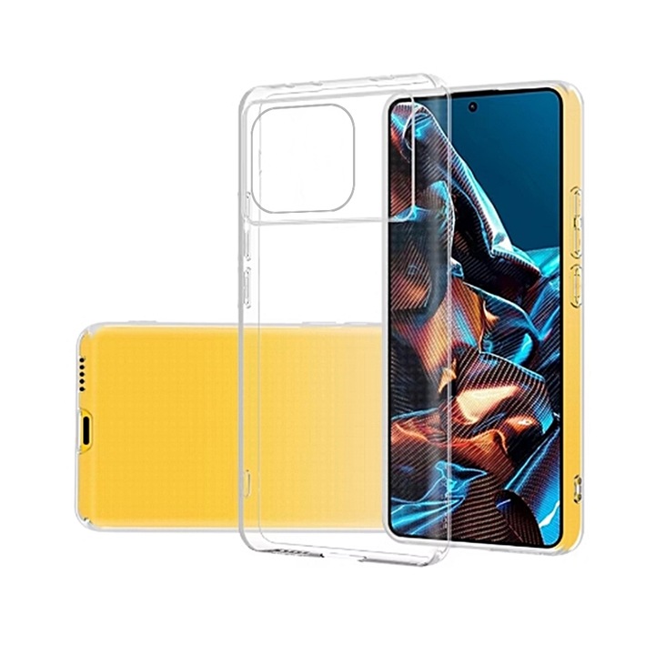 Telefontok Xiaomi Poco X6 Pro 5G kompatibilis - átlátszó szilikon hátlap tok