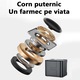 Boxa portabila karaoke, Lurelia, Sistem audio Bluetooth, Cu 2 microfoane wireless, 7 efecte sonore distractive, Conexiune Bluetooth/USB/TF/AUX, Potrivit pentru petreceri interioare si exterioare, Negru