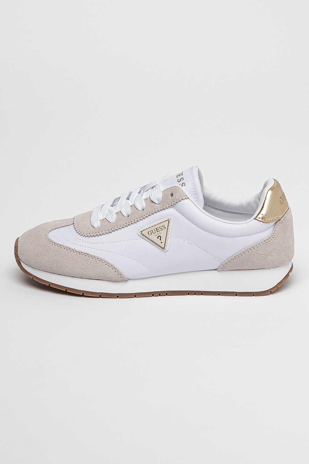 DeFacto, Pantofi sport cu insertii textile, Maro, 37 - eMAG.ro