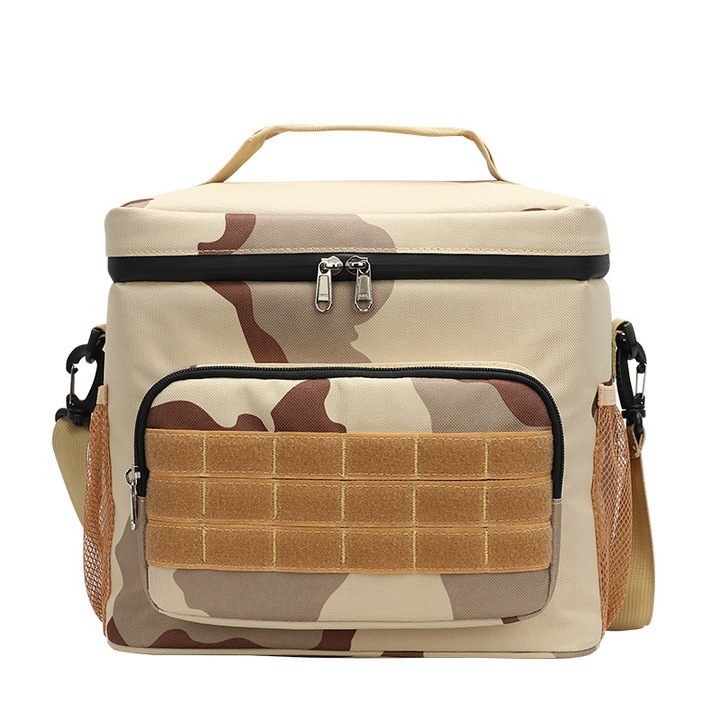 Organizator portbagaj, Ocean Sound®, geanta de mana in aer liber, sac de depozitare pentru picnic, Fermoar rezistent la apa, 29x26x20cm, Kaki