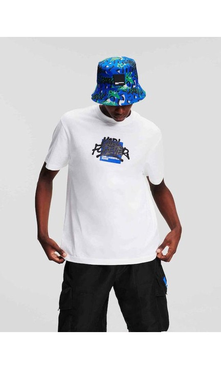 Tricou pentru barbati Karl Lagerfeld, Alb, M
