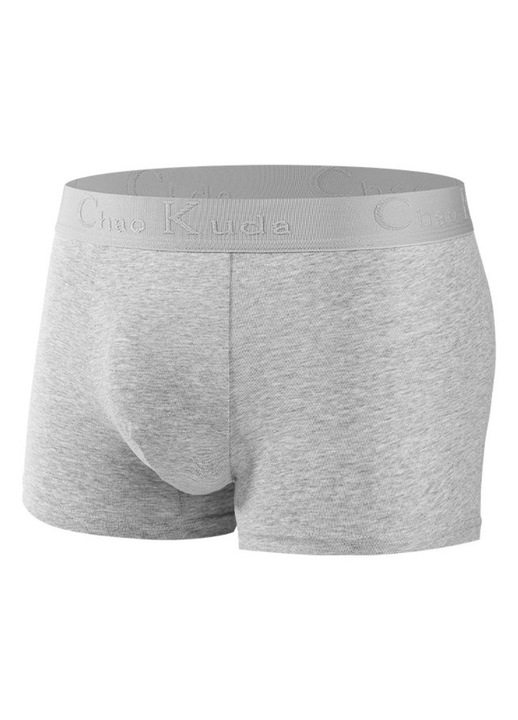 2db férfi boxer szett, BonsMar, prémium pamut, közepes derék, szürke, Szürke, XL
