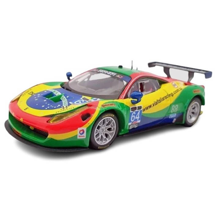Automacheta Ferrari 458 Italia GT3, No.64, Via Italia racing, 24h Daytona, A.BertoliniF.LongoD.SerraM.Gomes, 2015, 1/43